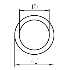 Technische Zeichnung Kugellagerpassring